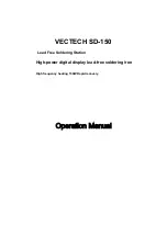 VECTECH SD-150 Operation Manual preview