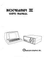 Preview for 1 page of Vector Graphic Bitstreamer II User Manual