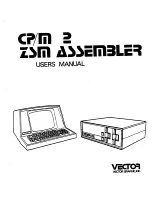 Vector Graphic CP/M 2 ZSM Assembler User Manual preview