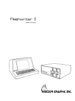 Preview for 1 page of Vector Graphic Flashvvriter II User Manual