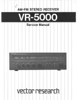 Vector Research VR-5000 Service Manual preview