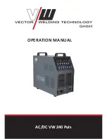 VECTOR WELDING TECHNOLOGY AC/DC VW 240 Puls Operation Manual preview