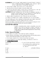 Предварительный просмотр 7 страницы Vector 3 Owner'S Manual & Warranty Information