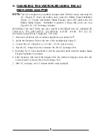 Предварительный просмотр 9 страницы Vector 3 Owner'S Manual & Warranty Information