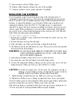 Предварительный просмотр 7 страницы Vector 3 Owner'S Manual And Warranty Information