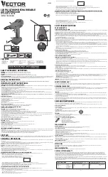 Preview for 1 page of Vector CLI120FV Instruction Manual