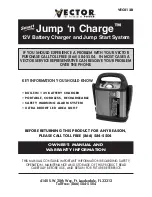 Preview for 1 page of Vector Jump 'n Charge VEC12B Owner'S Manual