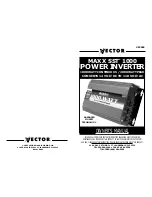 Vector MAXX SST 1000 Owner'S Manual предпросмотр