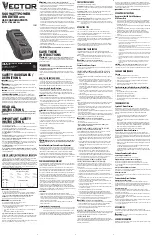 Vector PI500V Instruction Manual предпросмотр