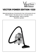 Предварительный просмотр 1 страницы Vector POWER 1520 Instructions For Use Manual