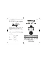 Vector RECHARGEABLE LAMP User Manual preview