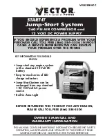 Preview for 1 page of Vector START-IT VEC022DSCC Owner'S Manual And Warranty Information