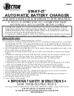 Preview for 1 page of Vector START-IT VEC078 Owner'S Manual & Warranty