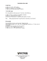 Preview for 12 page of Vector START-IT Owner'S Manual