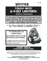 Preview for 1 page of Vector TOUGH BRITE VEC146 Owner'S Manual & Warranty