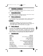 Preview for 12 page of Vector VEC012AP Owner'S Manual & Warranty Information