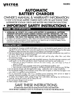 Preview for 1 page of Vector VEC093 Owner'S Manual & Warranty Information