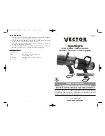 Vector VEC157CFL User Manual предпросмотр