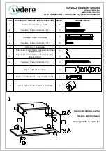 Preview for 2 page of vedere 610019 Assembly Instructions