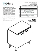 Preview for 1 page of vedere DUAS PORTAS 600089 Assembly Instructions