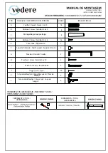 Preview for 2 page of vedere DUAS PORTAS 600089 Assembly Instructions