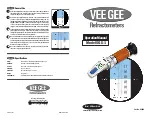 VEE GEE SGX-1 Operation Manual предпросмотр