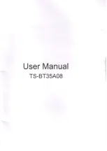 VeeDee TS-BT35A08 User Manual предпросмотр