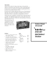 Preview for 1 page of Veeder-Root A103-001 Technical Manual