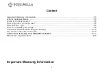 Preview for 3 page of Veelfella Horser S1 Owner Reference Manual