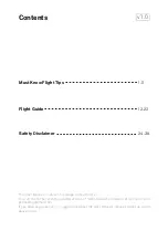 Предварительный просмотр 3 страницы Veeniix V11 Flight Manual
