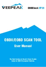 Veepeak OBDCheck VP39 User Manual preview