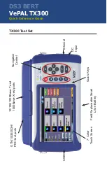 Preview for 2 page of VeEX DS3 BERT Quick Reference Manual