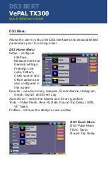 Preview for 4 page of VeEX DS3 BERT Quick Reference Manual