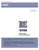 VeEX MTTplus-523 User Manual предпросмотр