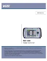 VeEX RXT-1200 User Manual preview