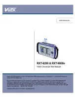 Preview for 1 page of VeEX RXT-6000e User Manual