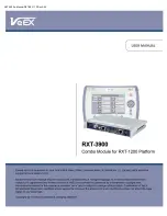 VeEX RXT3900 User Manual preview