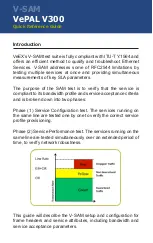 Preview for 2 page of VeEX V-SAM VePAL V300 Quick Reference Manual