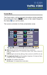 Preview for 3 page of VeEX V-SAM VePAL V300 Quick Reference Manual