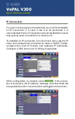 Preview for 4 page of VeEX V-SAM VePAL V300 Quick Reference Manual