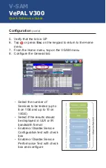 Preview for 6 page of VeEX V-SAM VePAL V300 Quick Reference Manual