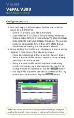 Preview for 10 page of VeEX V-SAM VePAL V300 Quick Reference Manual