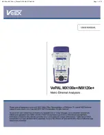 VeEX VePAL MX120e+ User Manual предпросмотр