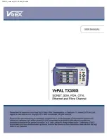 VeEX VePAL TX300M User Manual preview