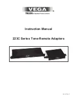 Preview for 1 page of Vega 223C Series Instruction Manual