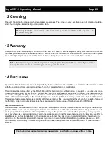 Preview for 23 page of Vega ASV-1 Operating Manual