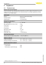 Предварительный просмотр 16 страницы Vega B62-30W Operating Instructions Manual