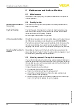 Preview for 14 page of Vega B62-36G Operating Instructions Manual