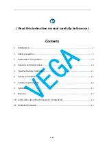 Preview for 2 page of Vega CN-02MU Instruction Manual