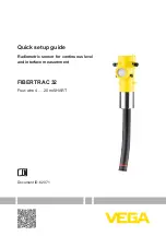 Предварительный просмотр 1 страницы Vega FIBERTRAC 32 Quick Start Manual